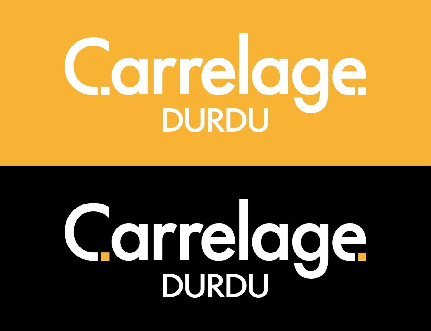 Déclinaison logo carrelage durdu