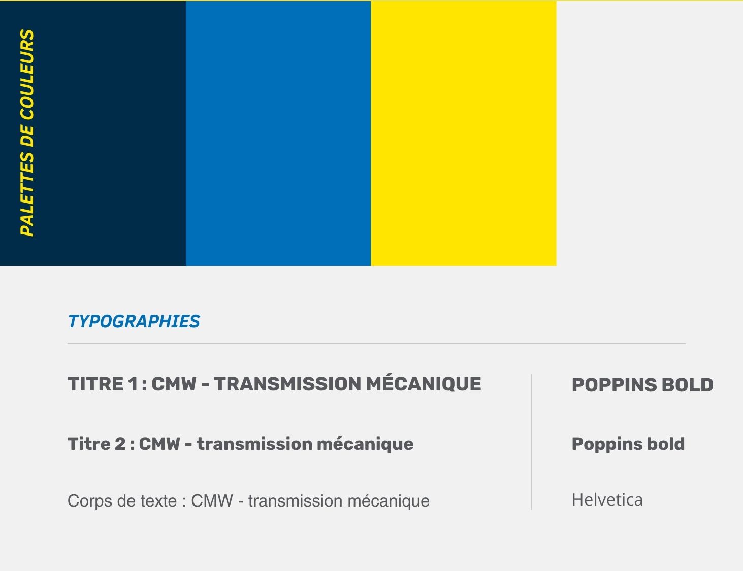 Identité visuelle CMW