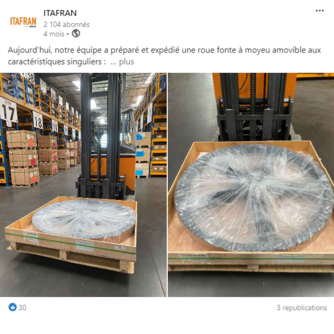 Linkedin post Itafran