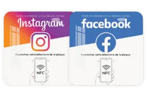 Plaque avis google NFC