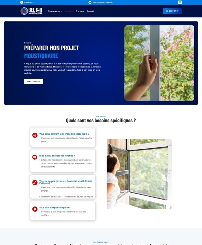 Bel Air Moustiquaire conseil