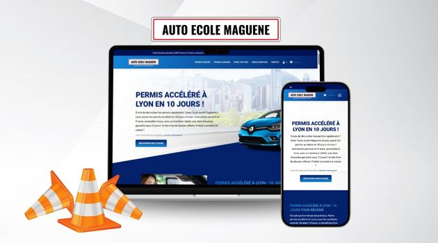 création site auto ecole maguene