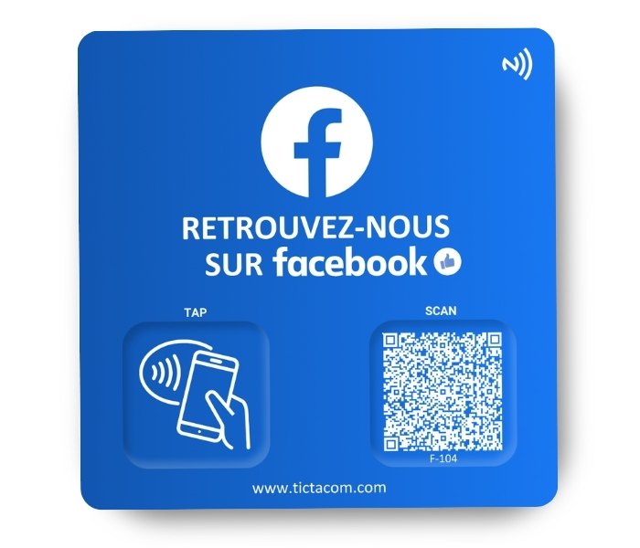 Carte NFC Facebook