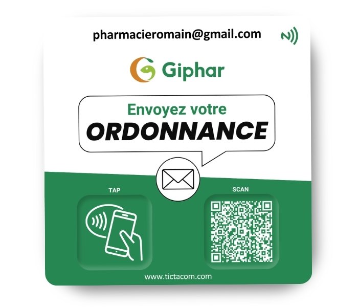 Carte NFC pharmacie