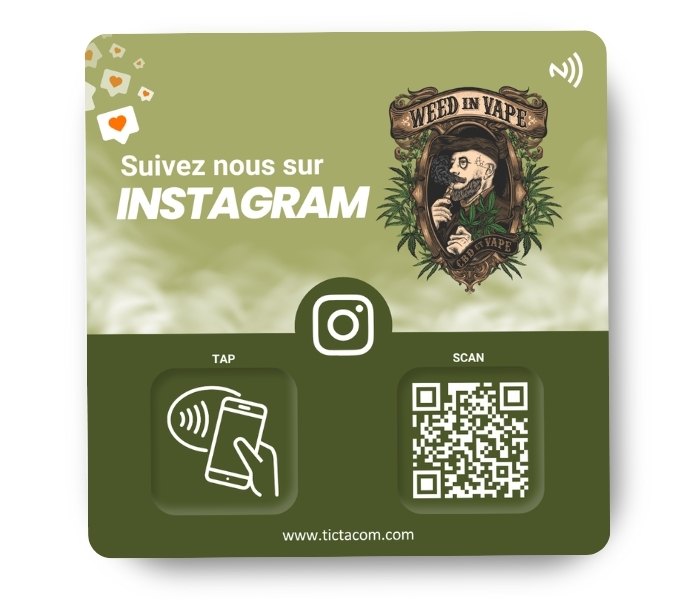 Carte NFC weed